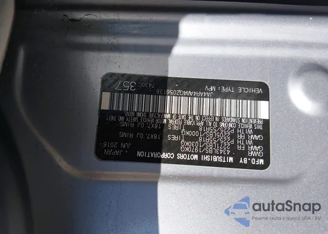 2016 Mitsubishi Outlander Sport 2.4 Sel z USA, uszkodzony, nr VIN JA4AR4AW4GZ056138